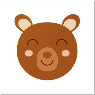 Adorable smiling bear Posters and Art